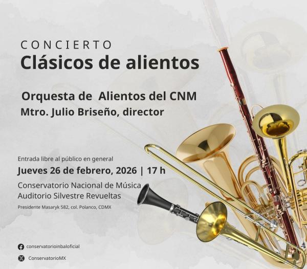 Concierto - Clásicos de alientos - Orquesta de alientos del CNM - Mtro ...